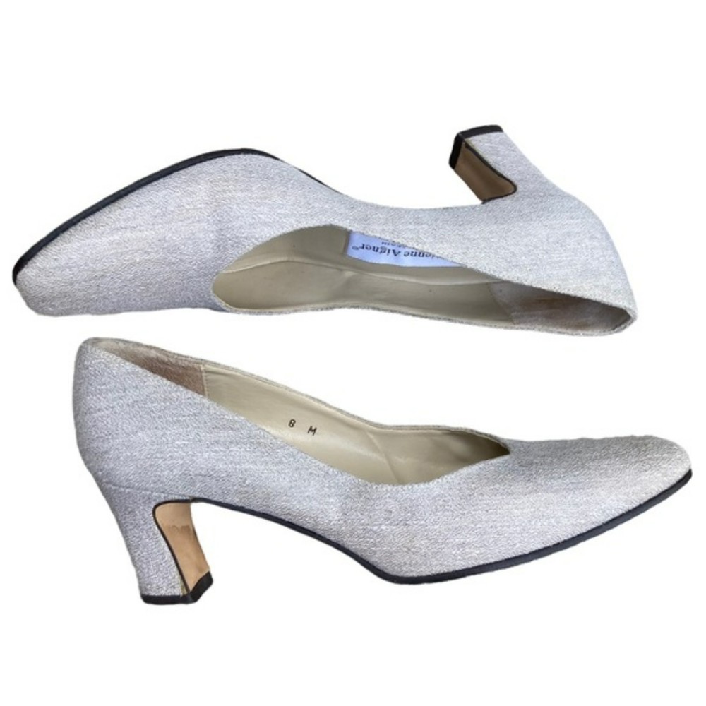 Etienne Aigner Beige Fabric Taylor Heels - Picture 10 of 10
